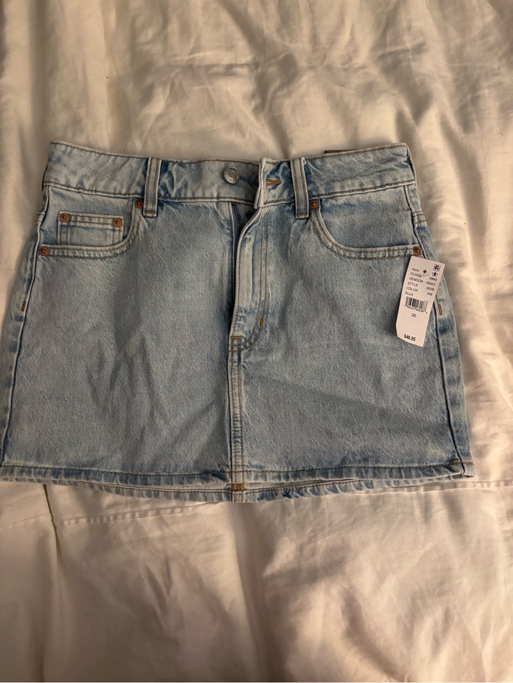 PacSun Light Blue Denim Mini Skirt